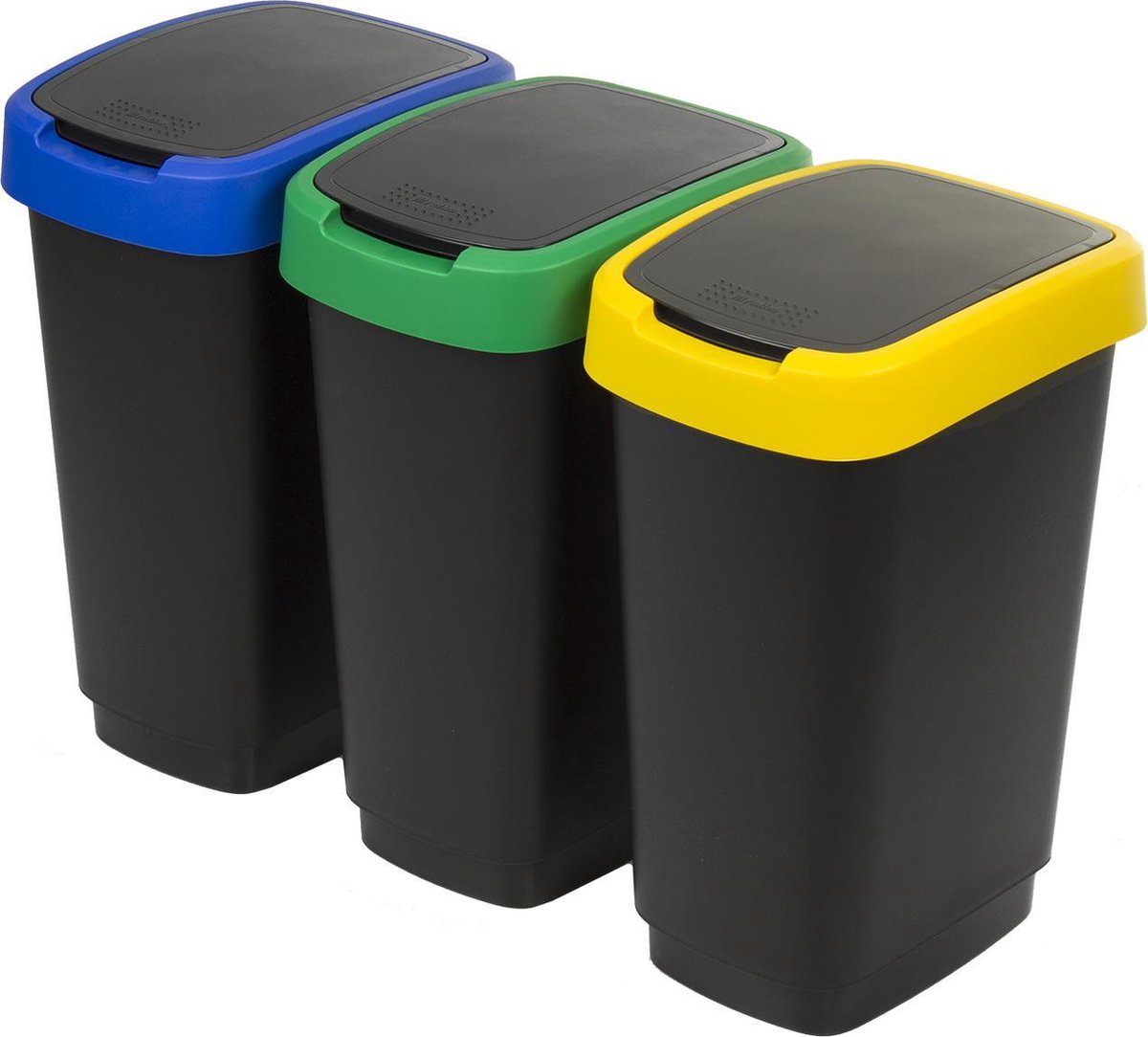 Rotho twist - sæt med 3 sorteringsspande - 3x 25l