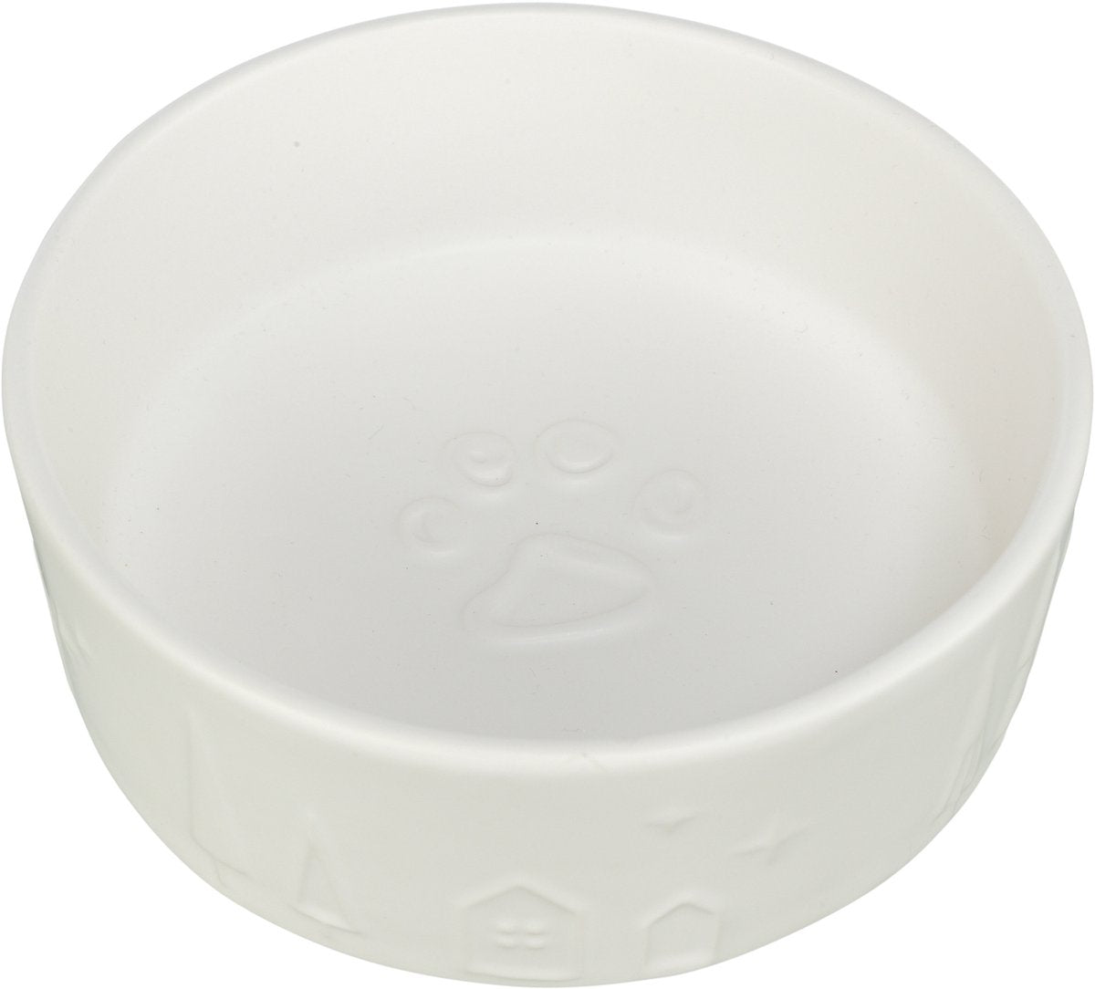 Trixie - julemadsskål - keramik - hvid - 1,4 l
