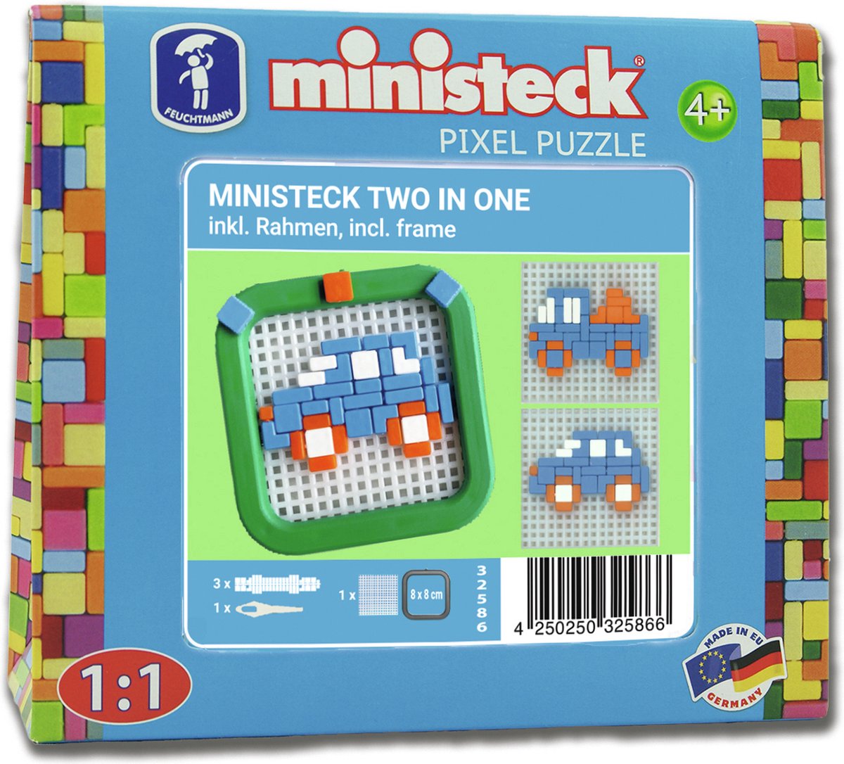 Ministeck ministel 2i1 - assorteret - lille æske - 130stk