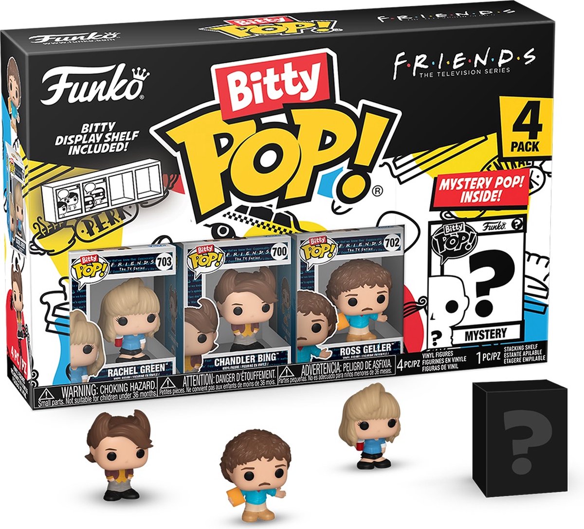 Funko pop! film: venner - bitte pop 4-pack 80'er rachel