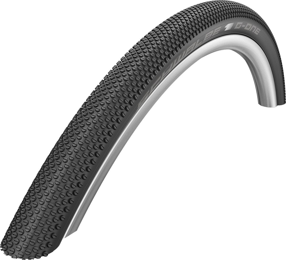 Foldningsbånd Schwalbe G-One Allround DD RaceGuard 29 x 2,25 57-622 mm-sort med refleksion