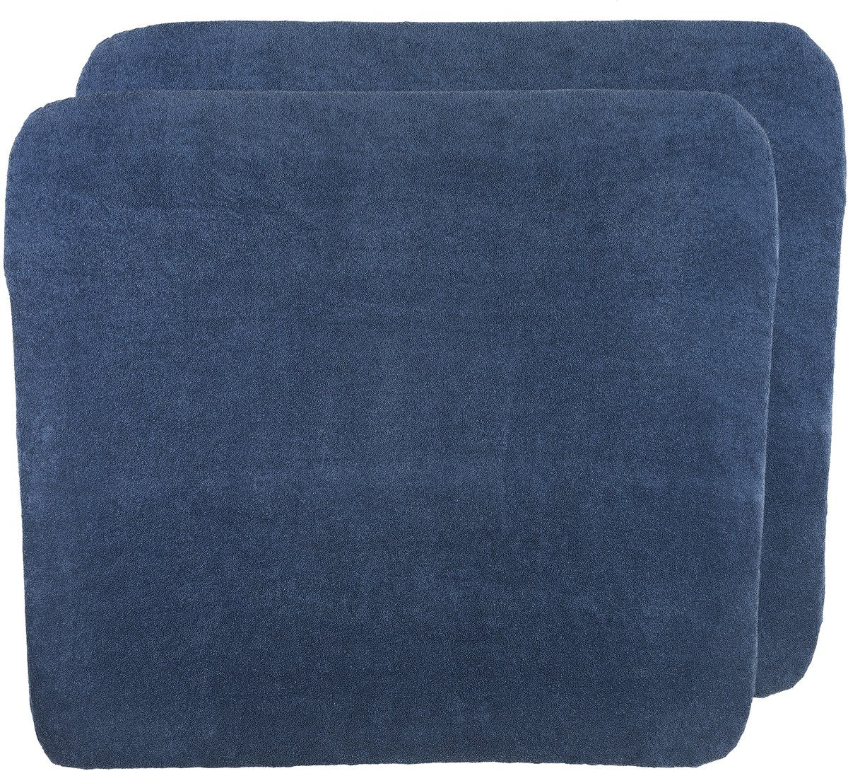 Meyco baby uni puslepudebetræk - 2-pak - frotté - indigo - 85x75cm