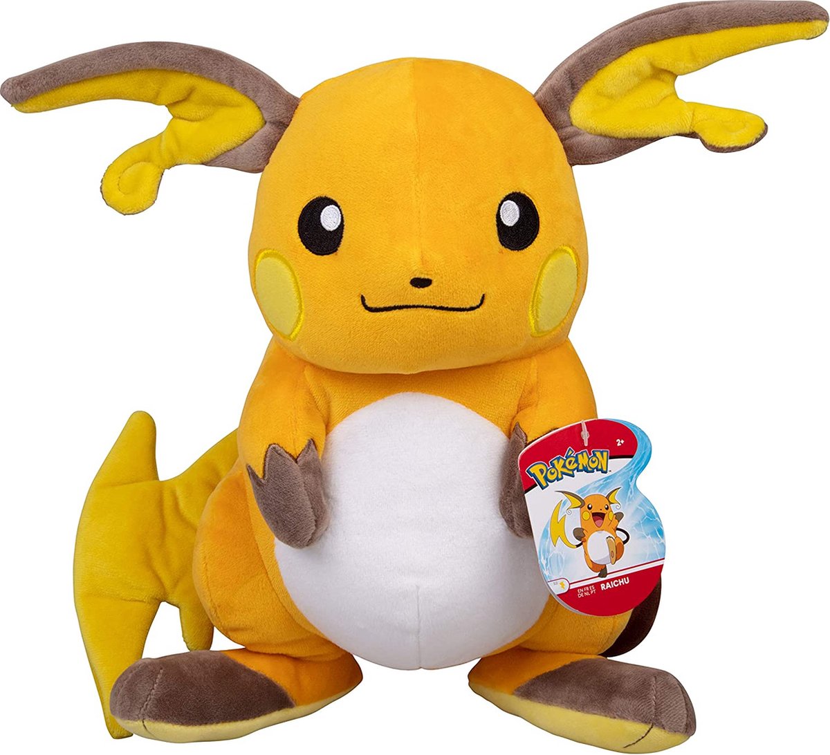 Jazwares pokémon plys - raichu 30 cm
