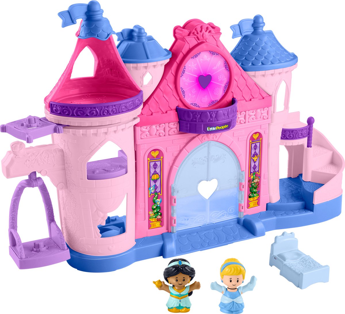 Fisher-price små mennesker slot - Disney prinsesse magisk slot - med lys og dans - lege figur sæt