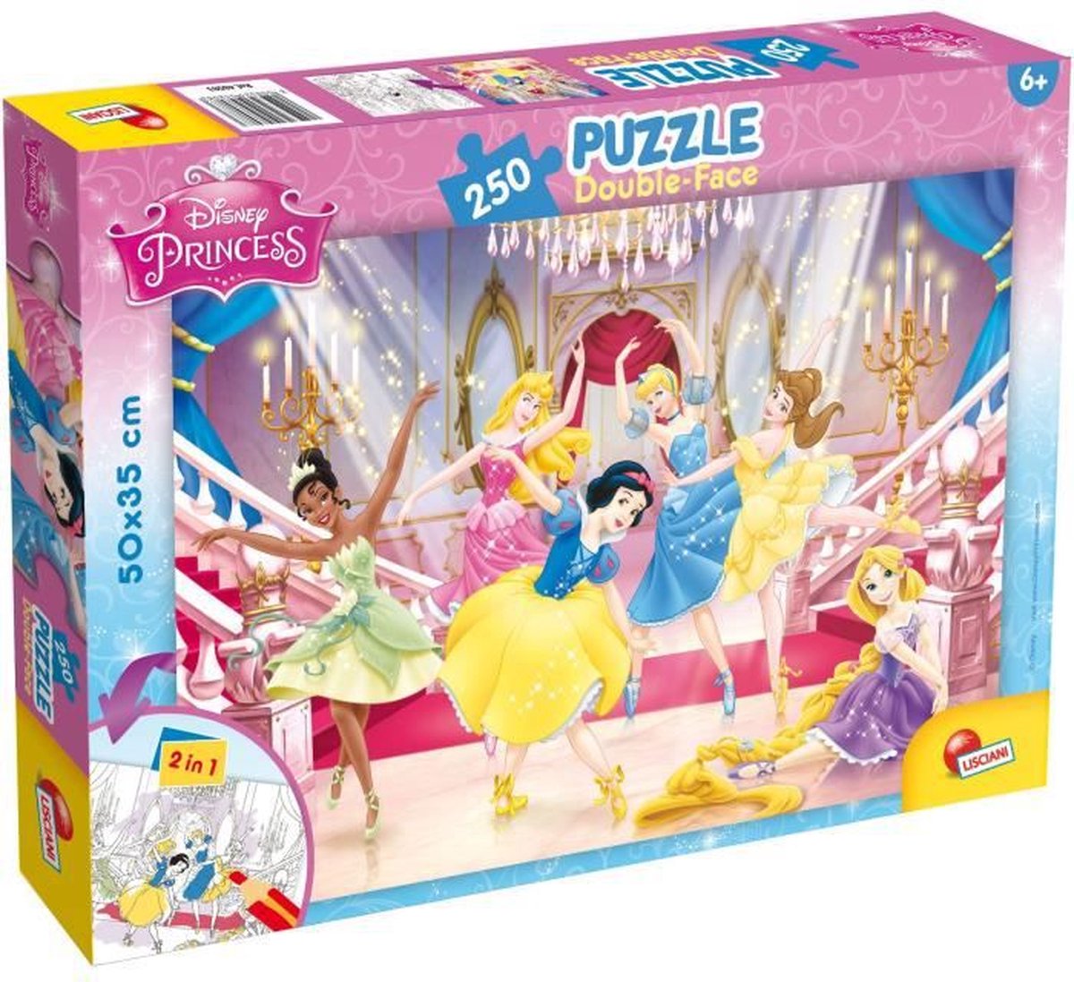 Lisciani puslespil df plus 250 prinsesse
