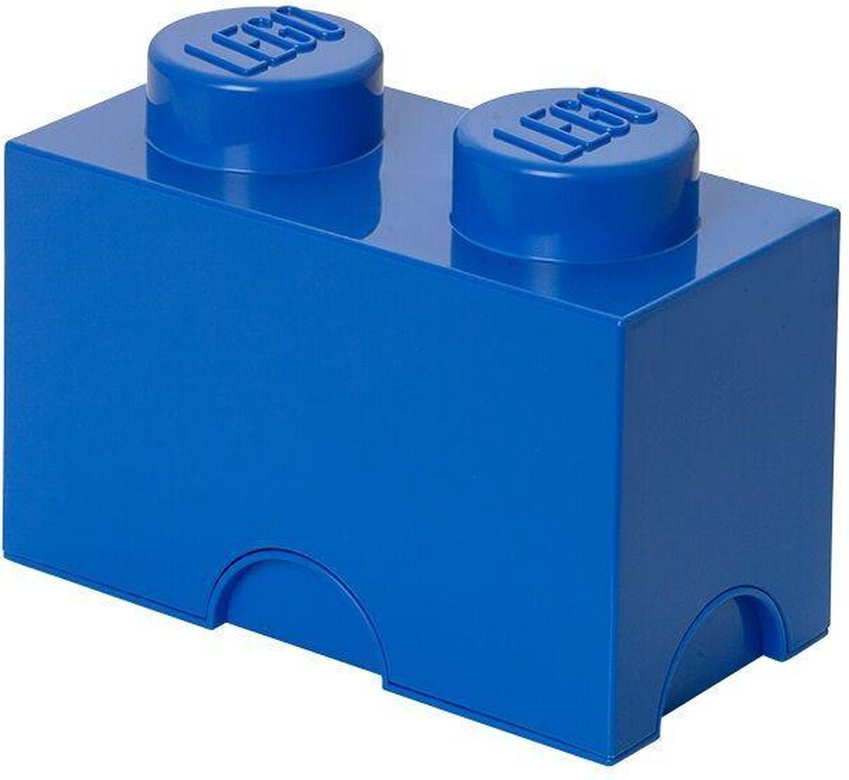 Lego - opbevaringsboks klods 2 - polypropylen - blå