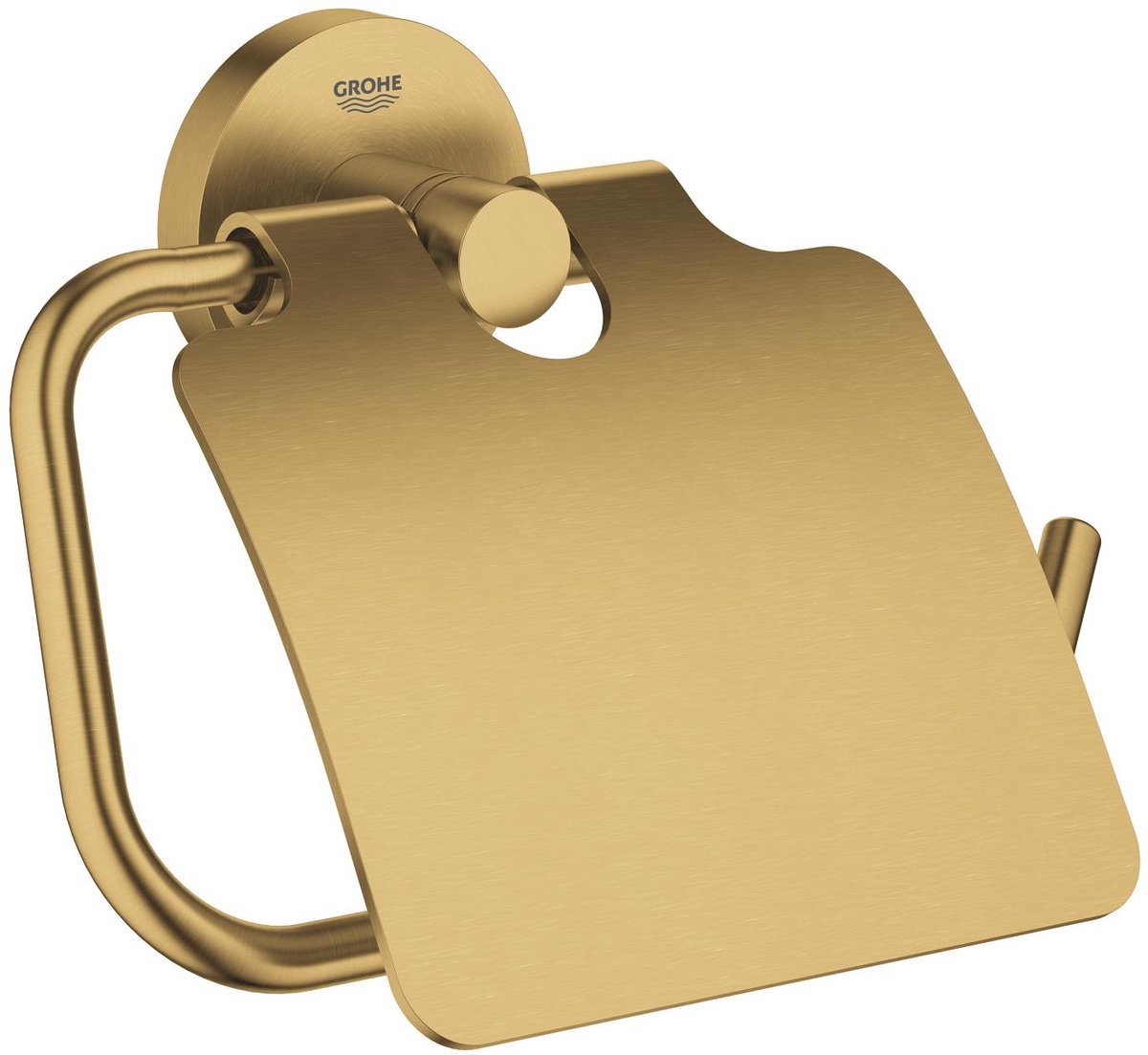 Grohe essentials toiletrulleholder - med låg - børstet cool sunrise (mat guld)