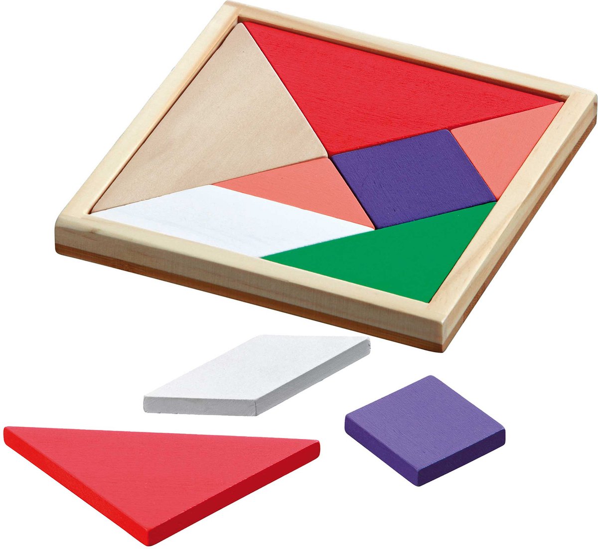 Philos tangram farvet 15x15cm
