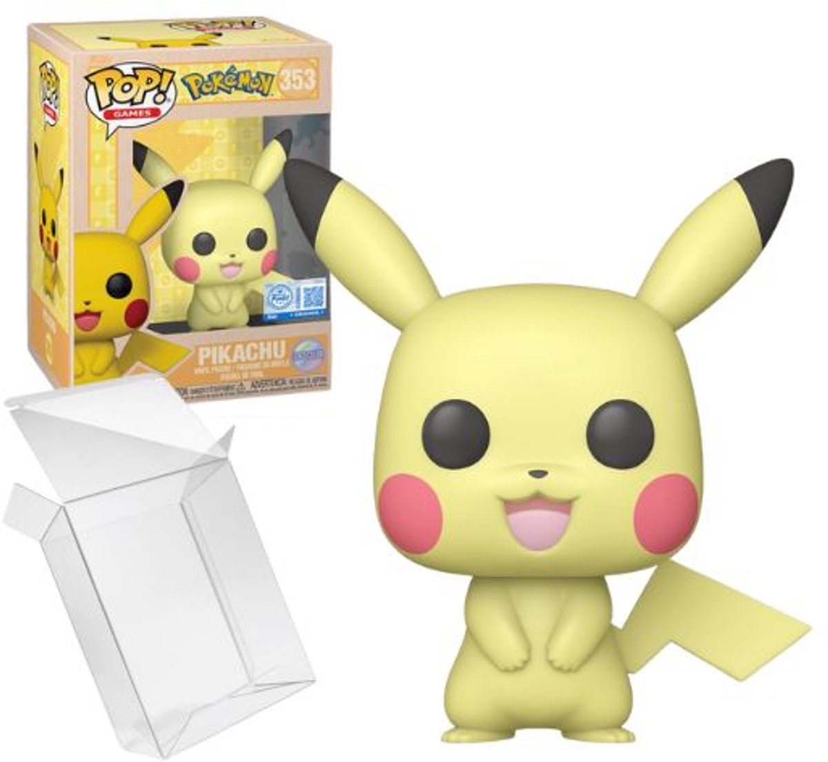 Funko pop! spil: pokemon - pikachu (blød farve) #353 eksklusiv