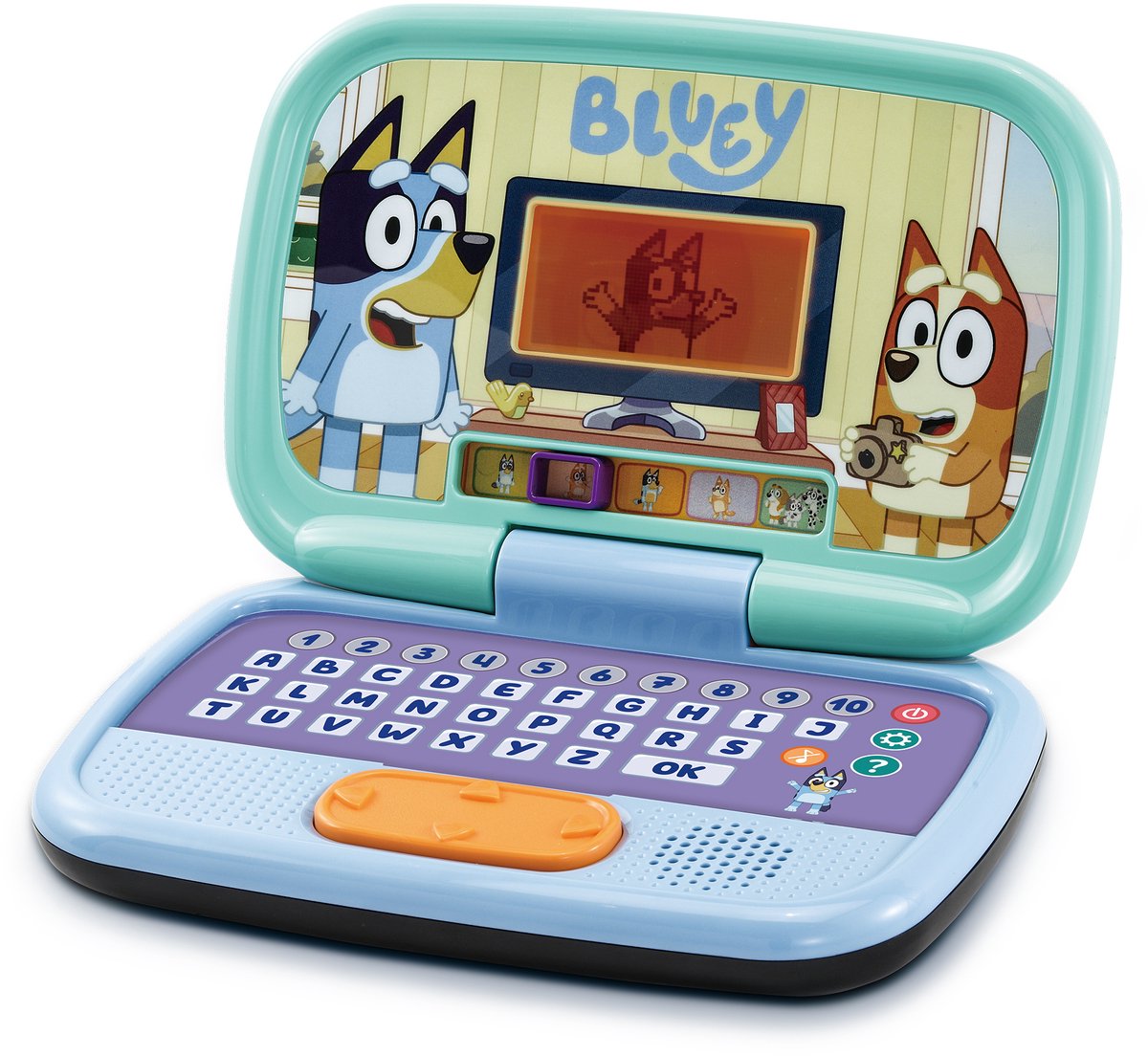 Vtech bluey aktiviteter laptop - pædagogisk legetøj - børns laptop - hollandsk talt - legetøj fra 3 år