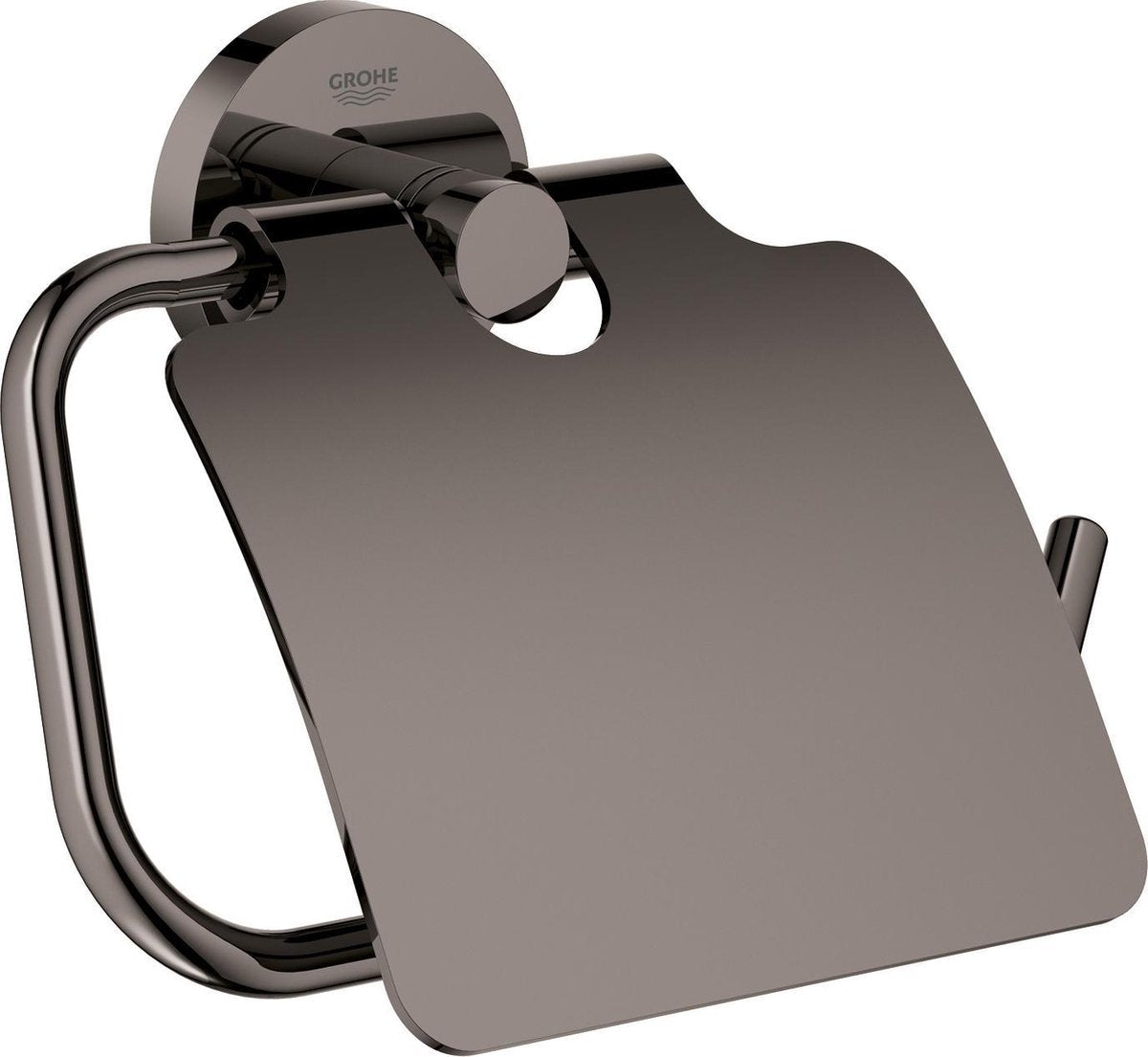 Grohe essentials toiletrulleholder - med låg - hård grafit (antracit blank) - 40367a01