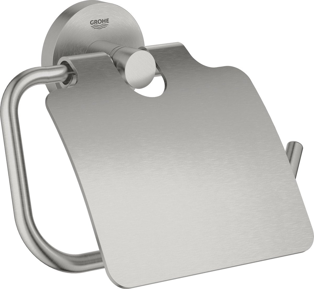 Grohe essentials toiletrulleholder - med låg - supersteel (rustfrit stål) - 40367dc1
