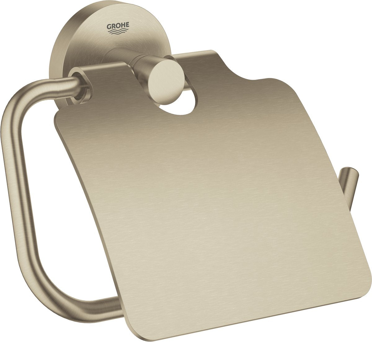 Grohe essentials toiletrulleholder - med låg - børstet nikkel - 40367en1