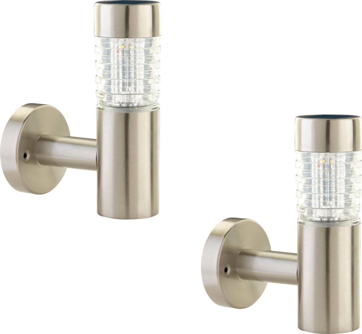 Luxform - solar wandlamp buiten - tacoma - 2 stuks - 5 lumen - werkend op zonne-energie