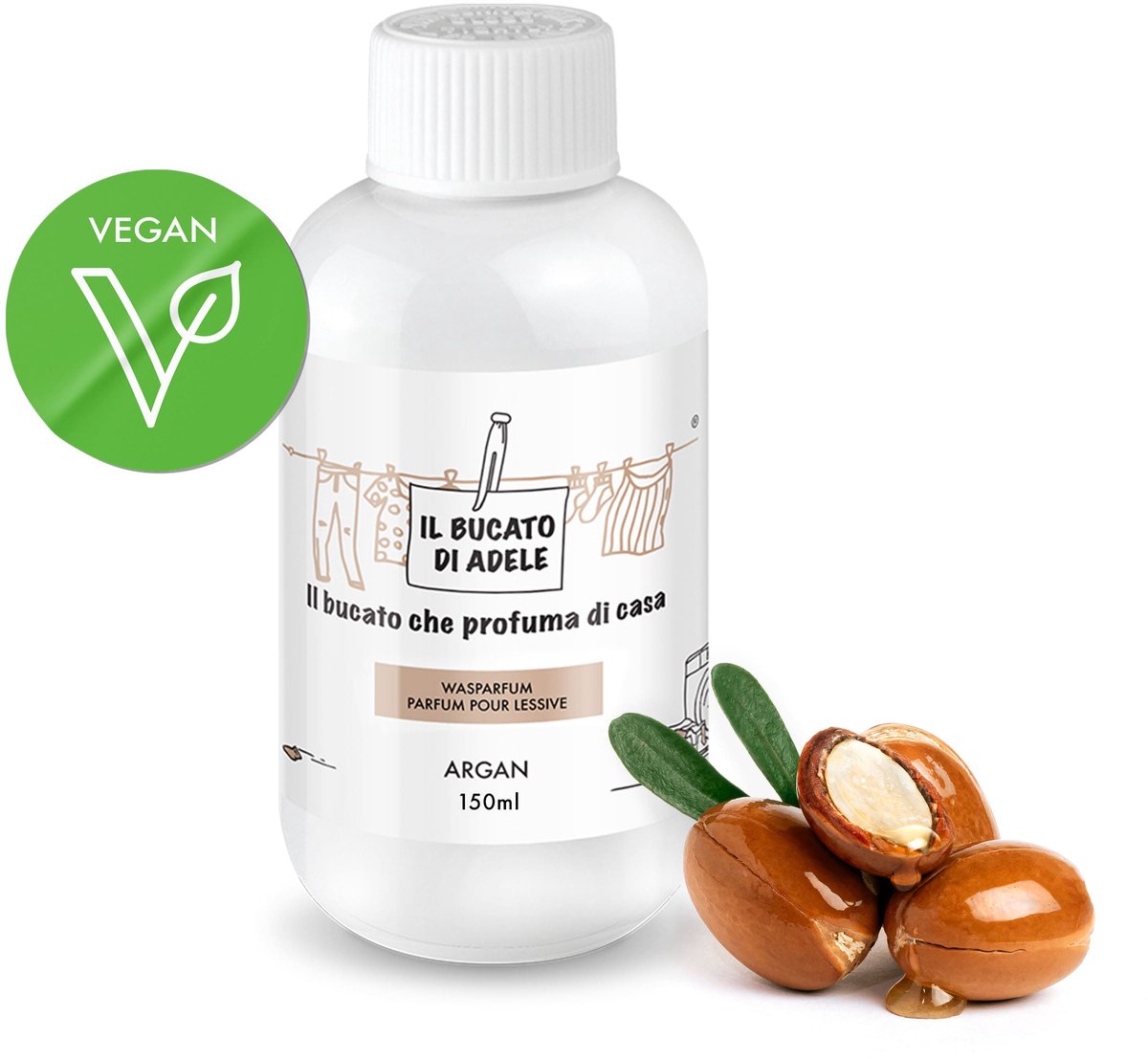 Il bucato di adele voksparfume - italiensk voksparfume - argan 150ml