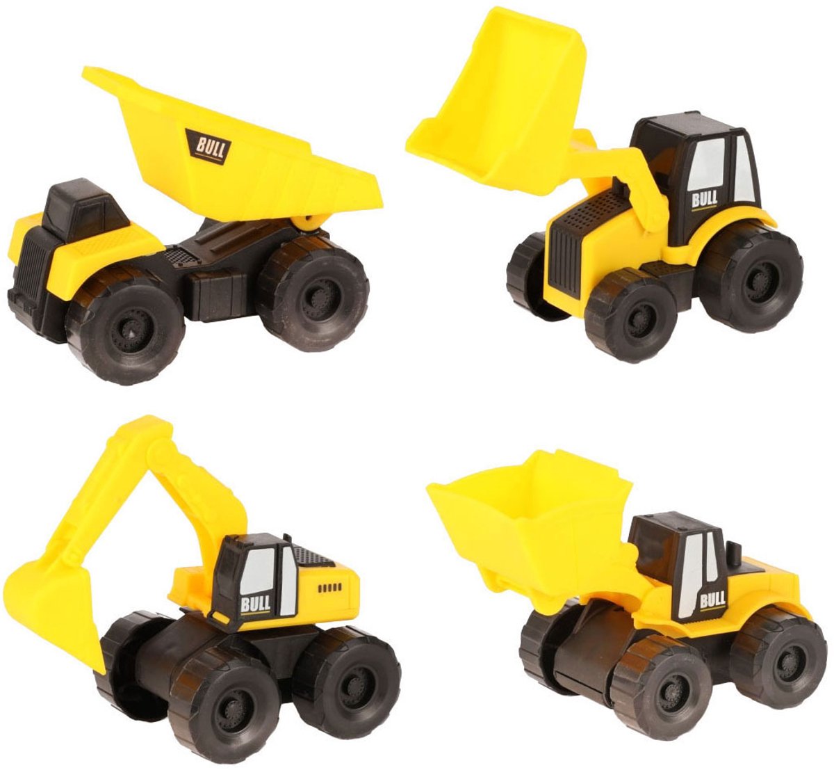 Toi-toys vehicool entreprenørkøretøjer sæt - 4 stk