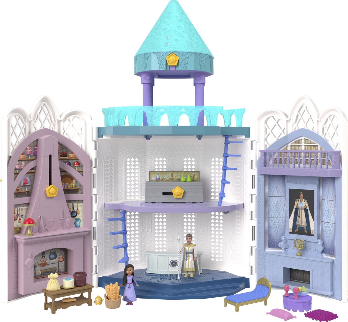 Disney ønskedukker slot rosas - 41,66 cm - dukkehus
