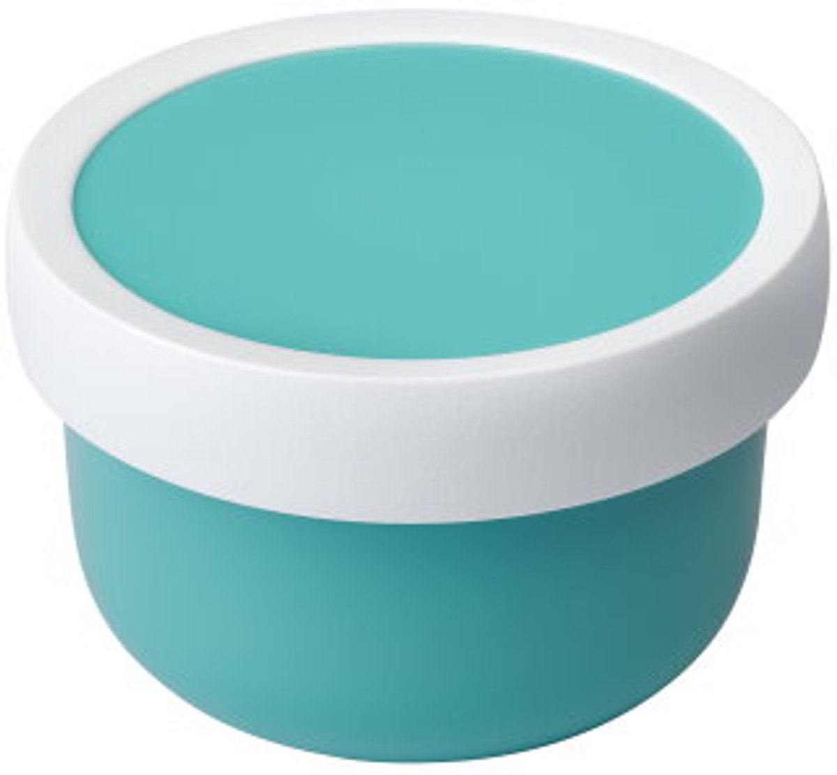 Mepal fruitbox campus - 300 ml - inclusief fruitvorkje - sluit goed af - snackdoosje - turquoise