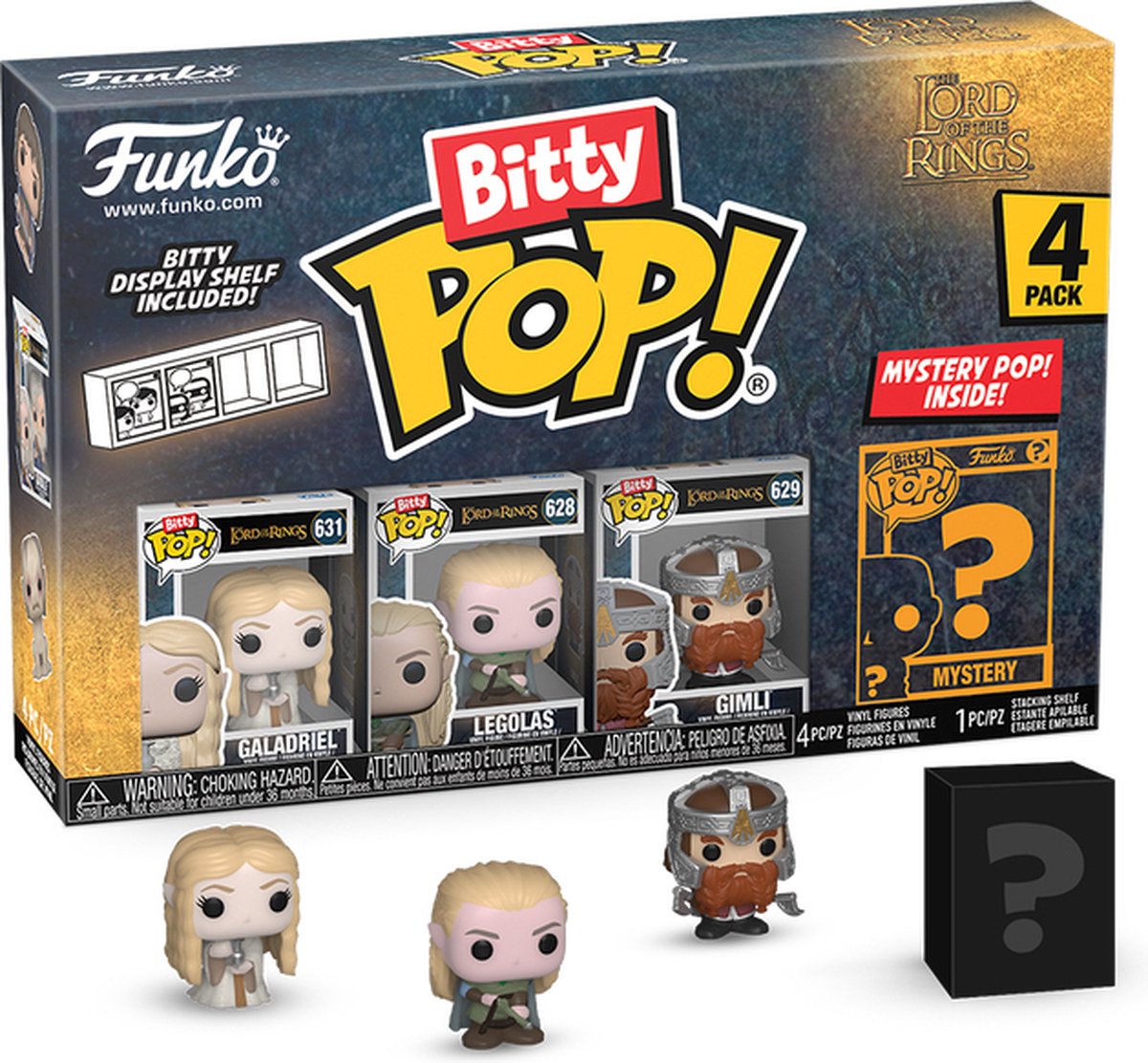 Funko pop! bitty - ringenes herre 4-pak: galadriel