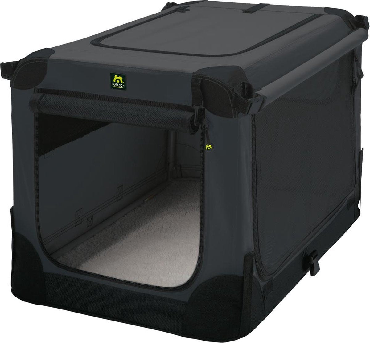 Maelson rejsekasse blød kennel 105cm antracit xl