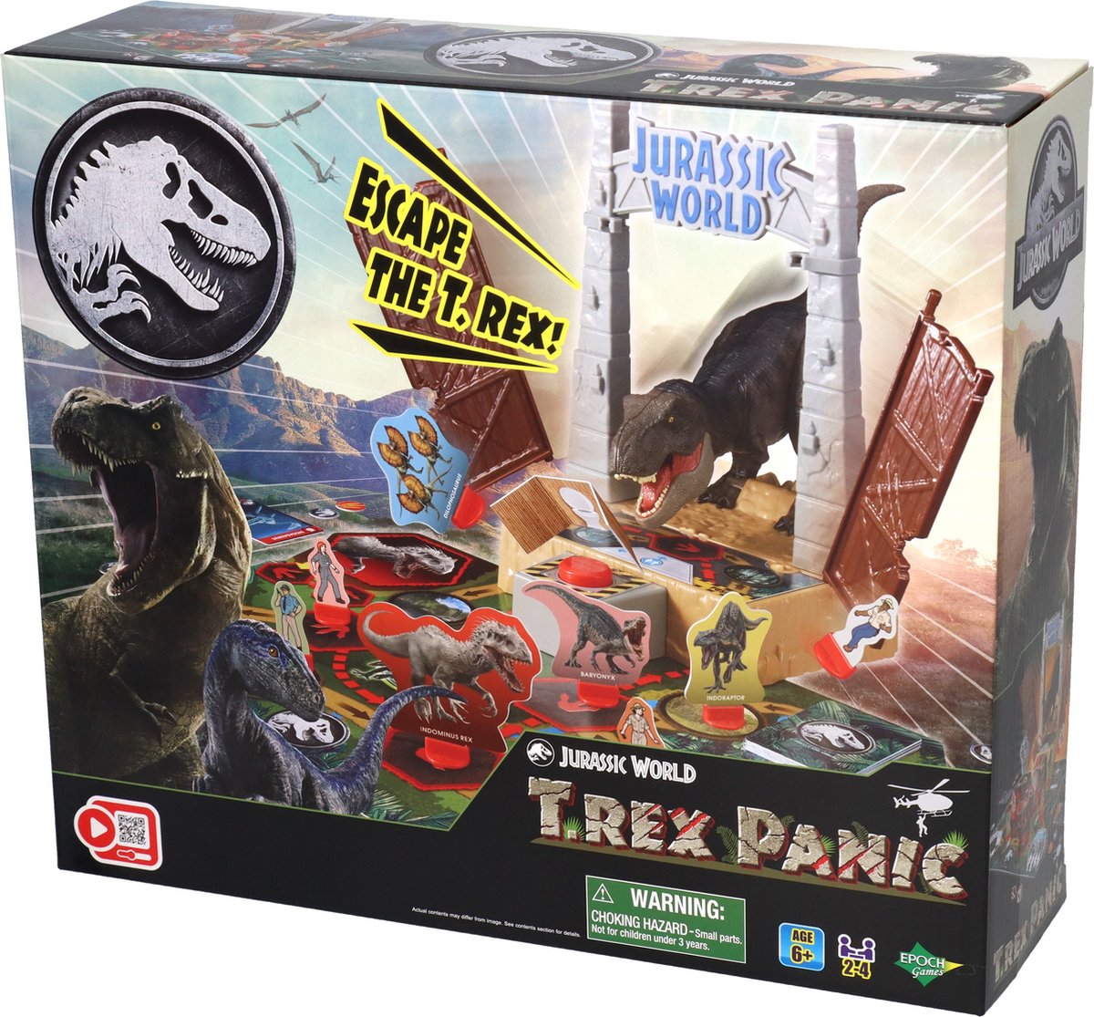 Epoch toys 7514 jurassic world t rex panic