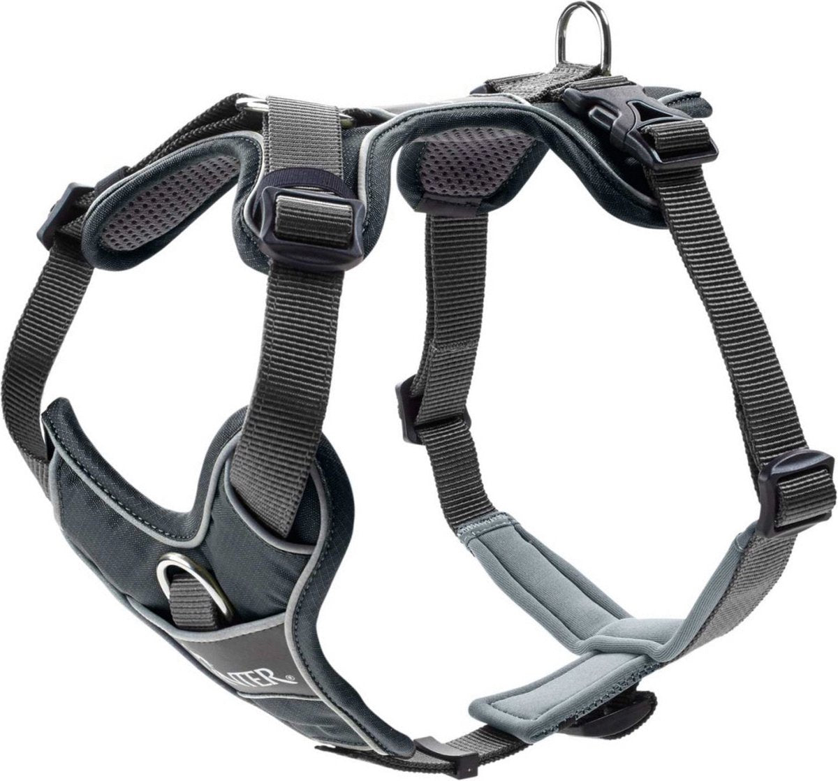 Jægersele divo grå grå - hundesele - l 72-100 cm