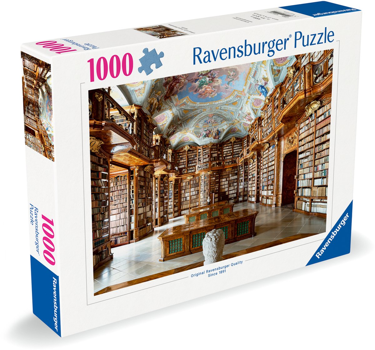 Ravensburger St. Florian Monastary Østrig offentlige bibliotek puslespil (1000 brikker)