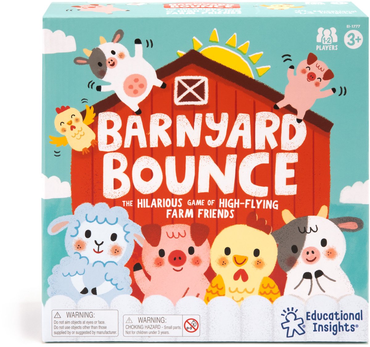 Læringsressourcer pædagogisk spil barnyard bounce spil multicolor. - 3+