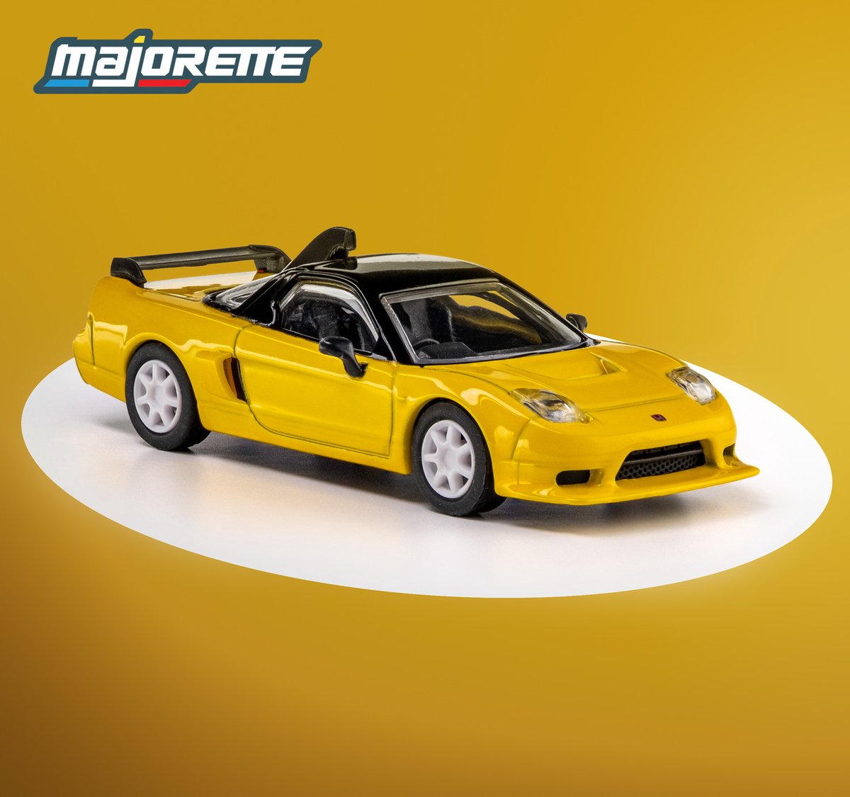 Majorette Honda NSX-R GT '95, gul (kollektion)