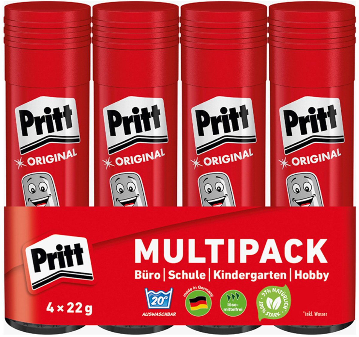 Pritt limstift 22 g pk6mp 4 stk.