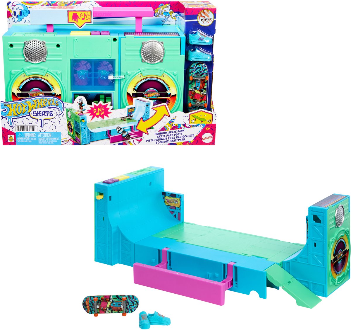 Hot wheels skate ghetto blaster skate park