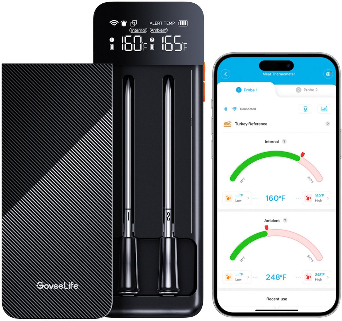 Govee smart kødtermometer trådløst - 2 prober
