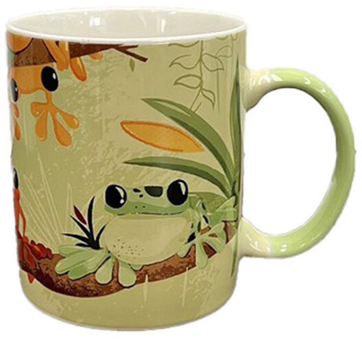 Puckator krus - tropiske frøer - porcelæn -300ml