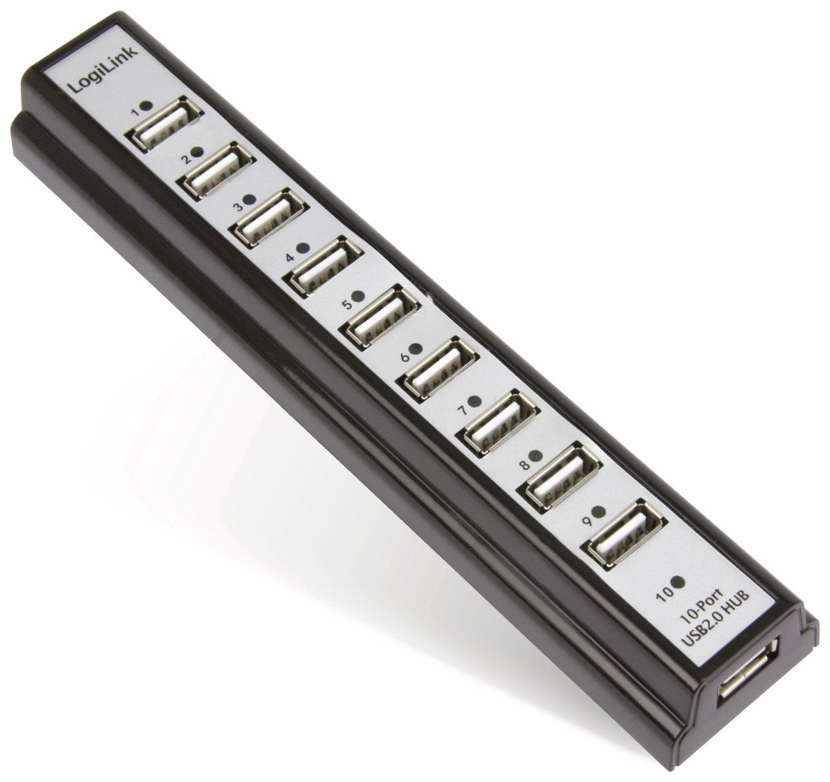Logilink 10 ports hub - ekstern - USB2.0 - aktiv