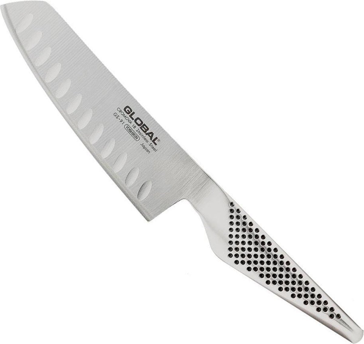 Global GS91 grøntsagskniv - 14cm - fordybninger