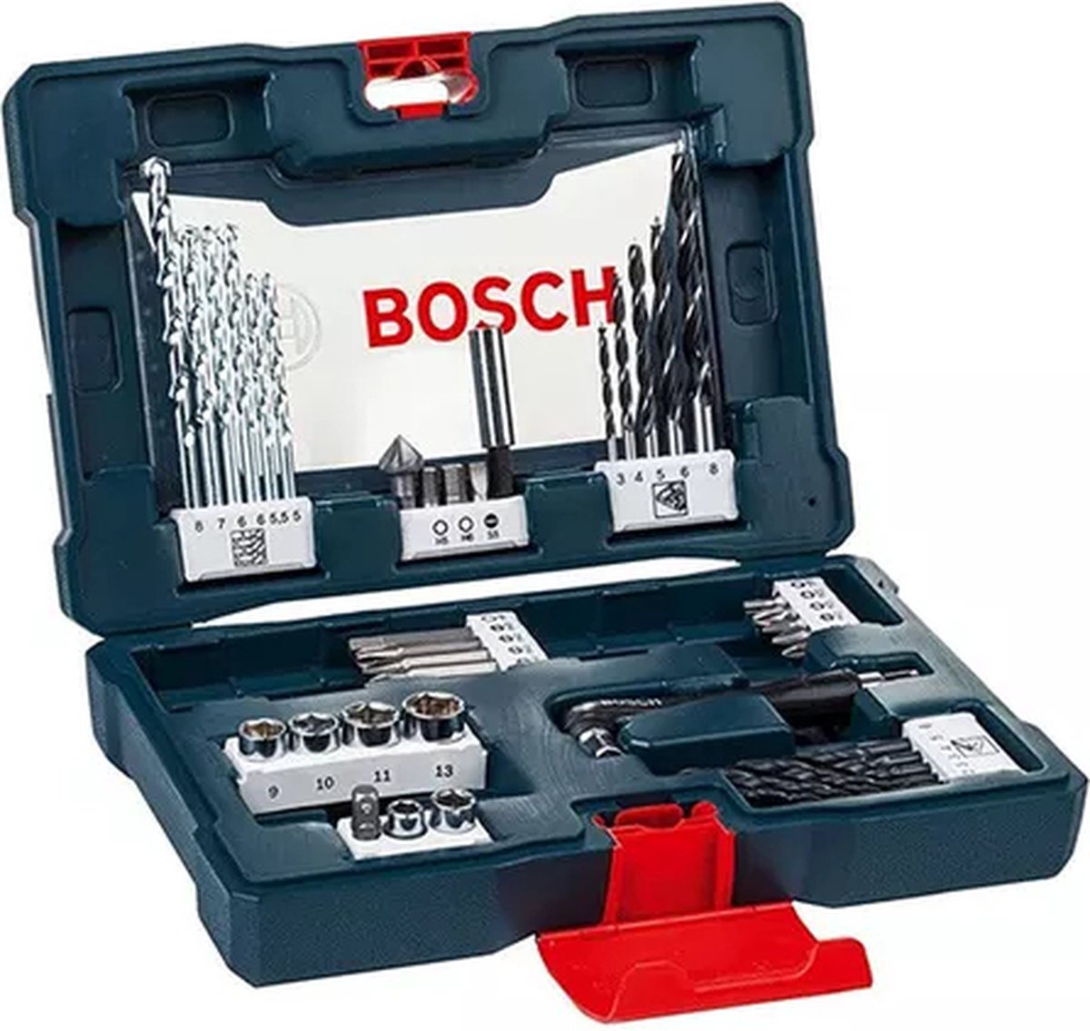 Bosch værktøjskuffert i 41 dele fra (se kassens indhold)
