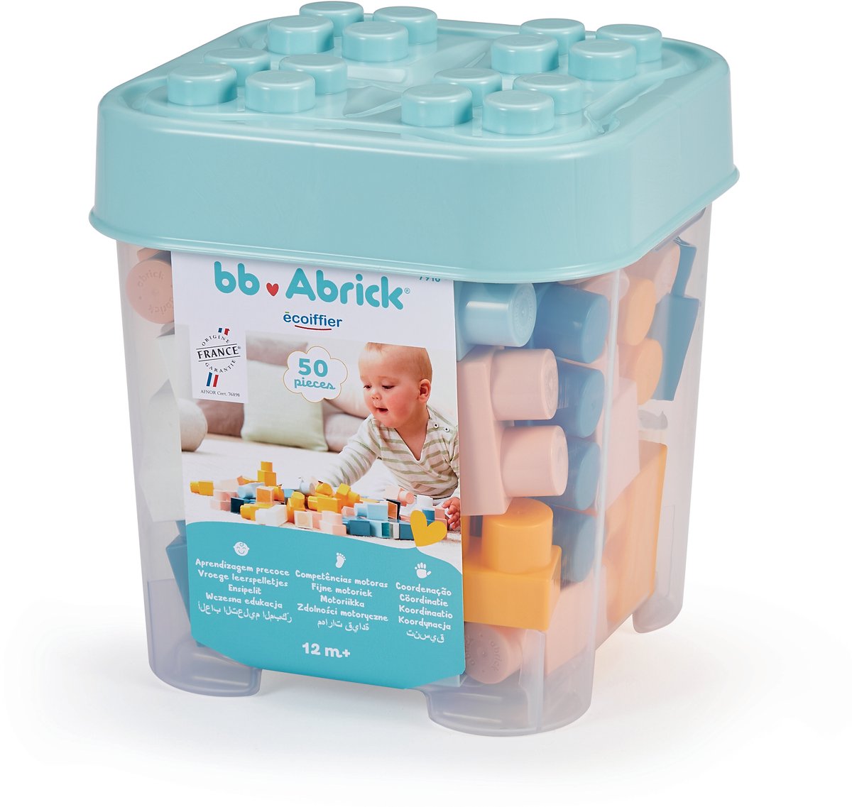 Abrick ecoiffier bb mine første byggeklodser - 50 stk.