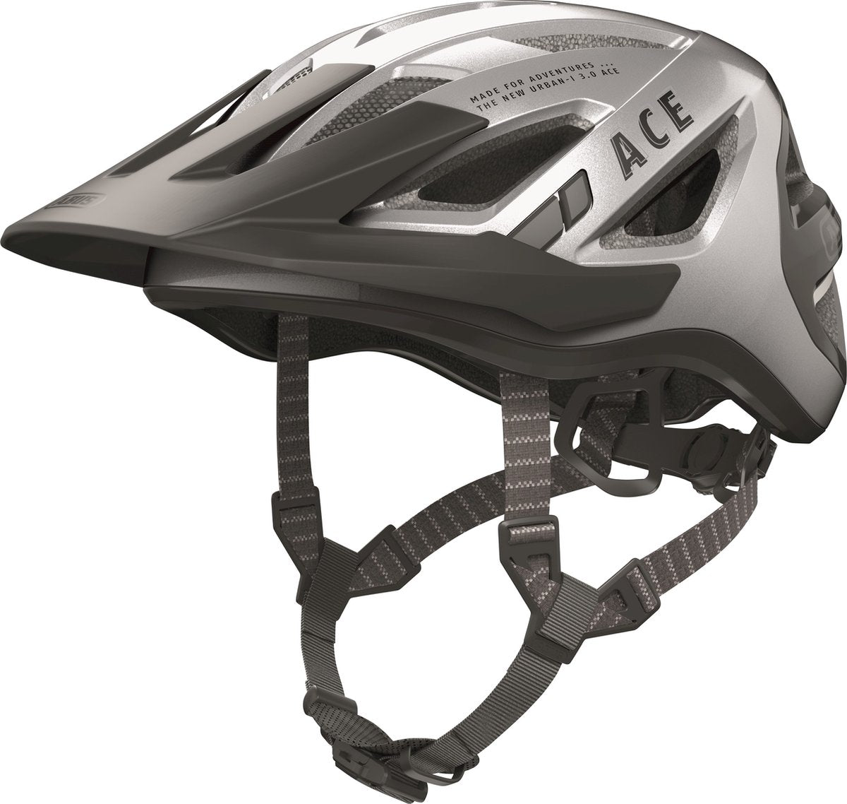 Abus hjelm Urban-i 3.0 Ace Gleam Silver M 52-58 cm