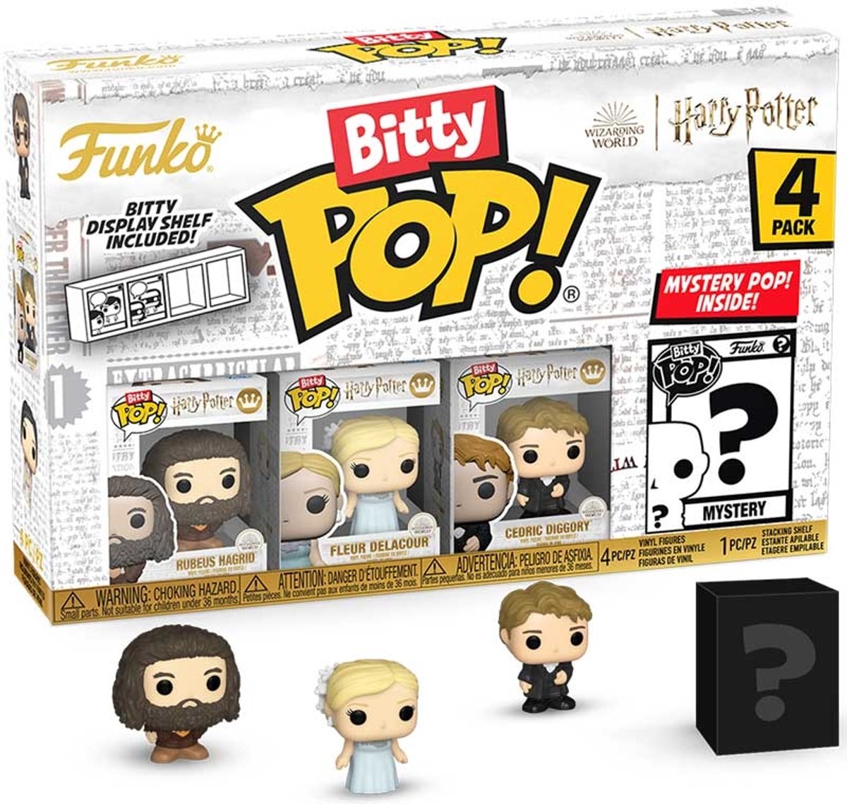 Funko Harry Potter og bægeret af ild, bitte pop! vinylfigur 4-pak hagrid 2,5 cm minifigur - 2cm