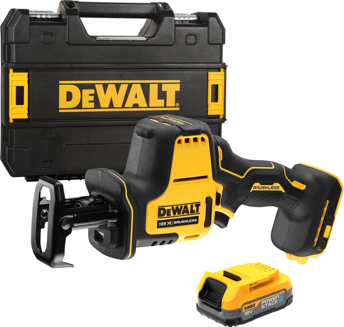 Dewalt dcs369e1t batteri frem- og tilbagegående sav 18v xr powerstack i tstak