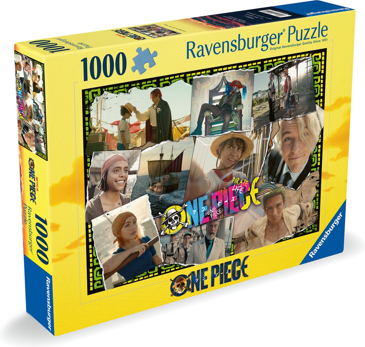 Ravensburger - ét stykke (live action) - puslespil - 1000 brikker