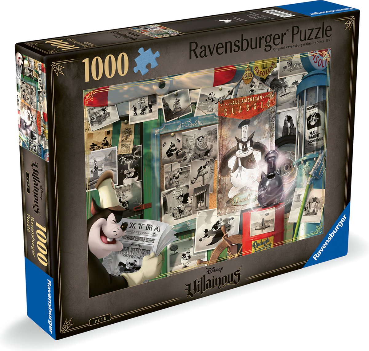Ravensburger puslespil Disney skurk: Pete - puslespil - 1000 brikker