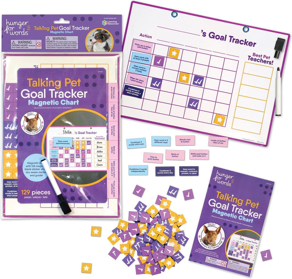 Hunger efter ord taler pet goal tracker - hundemål tracker