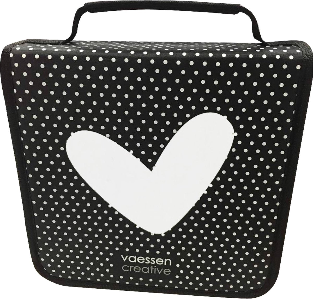 Vaessen creative opbergtas 26 x 26 x 6 cm - snijmallen, embossing folders en clear stamps