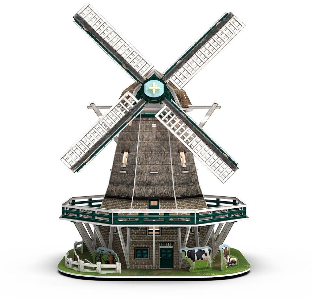 Cubic fun 3D puslespil mølle LED - 65 stk.