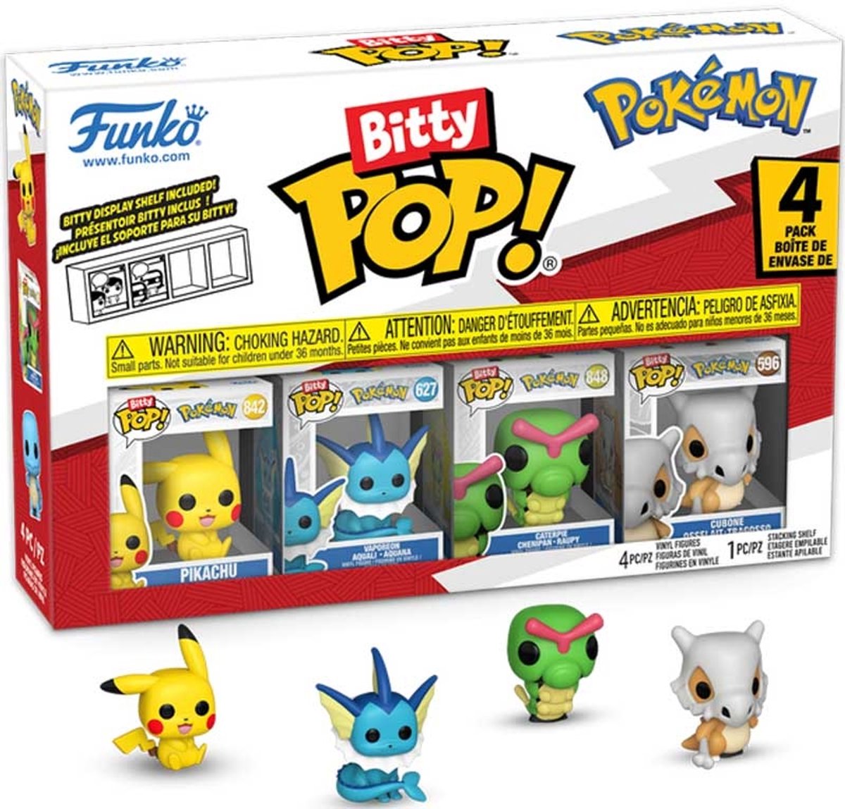 Funko Pokémon Bitty Pop! vinyl figur 4-pak serie 1 - 2 cm