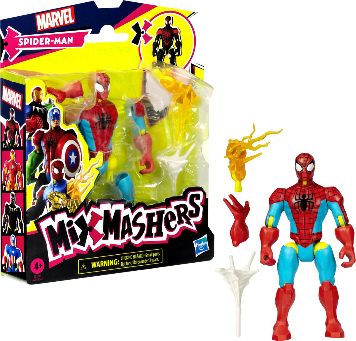 Hasbro mixmashers marvel spider-man - mix match action figur - 4+ år