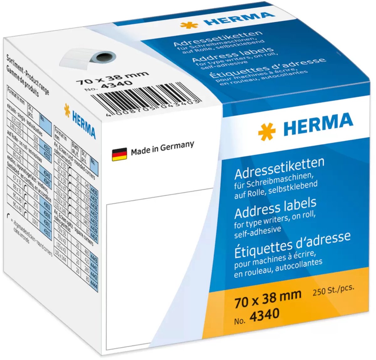 Umærkede sans marque herma 4340 adresselabels