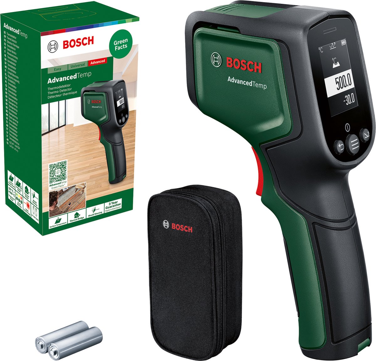 Bosch advancedtemp varmemåler - temperaturområde fra -30°c til +500°c