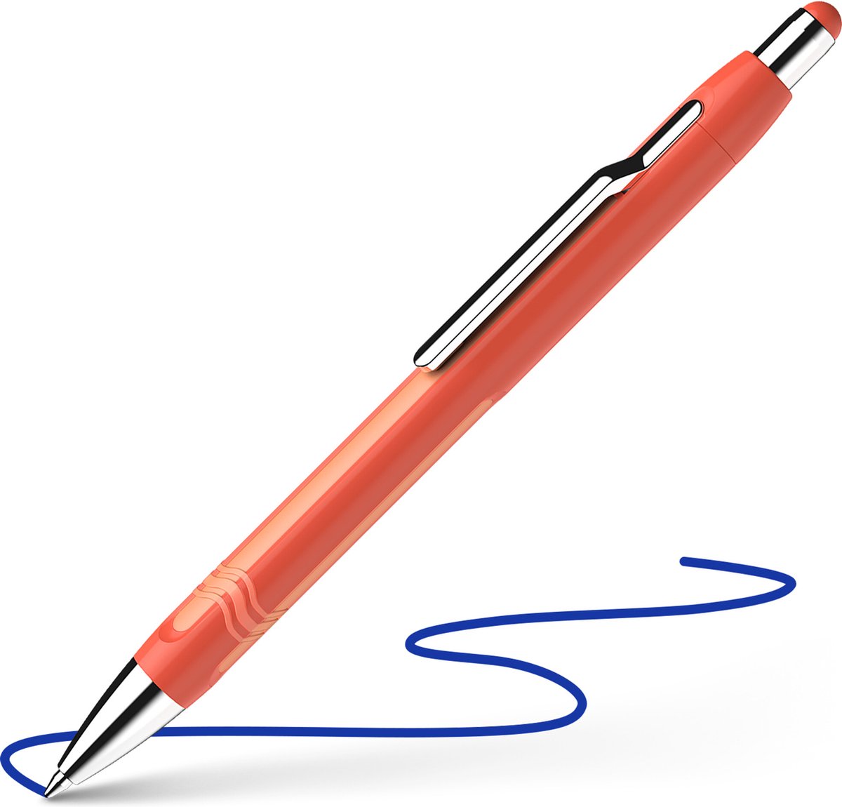 Schneider skriveredskaber schneider kuglepen - epsilon - varm orange - blåt blæk - skrivebredde xb - s-138606